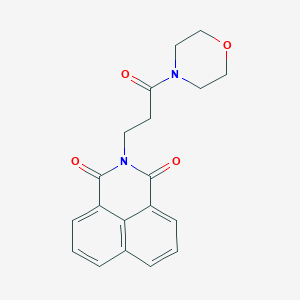 molecular formula C19H18N2O4 B5023213 2-[3-(4-morpholinyl)-3-oxopropyl]-1H-benzo[de]isoquinoline-1,3(2H)-dione 