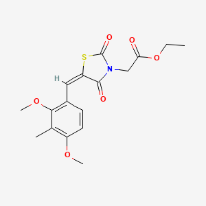 ethyl [5-(2,4-dimethoxy-3-methylbenzylidene)-2,4-dioxo-1,3-thiazolidin-3-yl]acetate