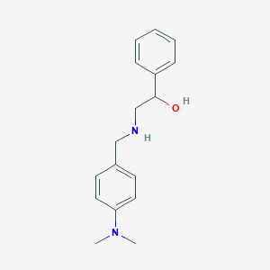 molecular formula C17H22N2O B502324 2-{[4-(Dimethylamino)benzyl]amino}-1-phenylethanol 