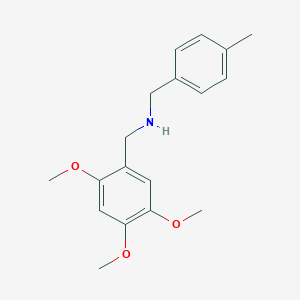 molecular formula C18H23NO3 B502326 N-(4-methylbenzyl)-N-(2,4,5-trimethoxybenzyl)amine 