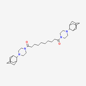 molecular formula C38H62N4O2 B5023283 1,1'-(1,10-dioxo-1,10-decanediyl)bis[4-(2-adamantyl)piperazine] CAS No. 72616-30-9