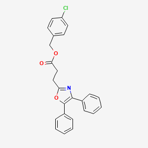 4-chlorobenzyl 3-(4,5-diphenyl-1,3-oxazol-2-yl)propanoate