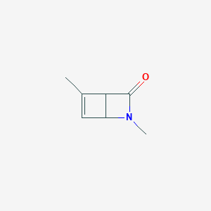 molecular formula C7H9NO B050233 2,5-Dimethyl-2-azabicyclo[2.2.0]hex-5-en-3-one CAS No. 121522-98-3