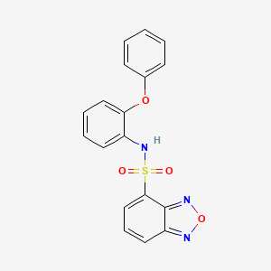 molecular formula C18H13N3O4S B5023300 N-(2-phenoxyphenyl)-2,1,3-benzoxadiazole-4-sulfonamide 