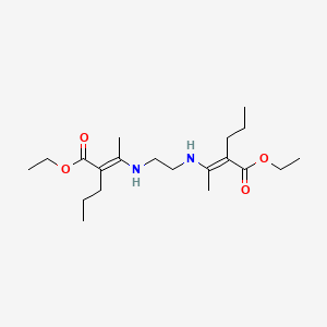 diethyl 3,3'-(1,2-ethanediyldiimino)bis(2-propyl-2-butenoate)