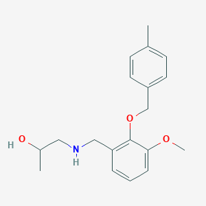 molecular formula C19H25NO3 B502335 1-({3-Methoxy-2-[(4-methylbenzyl)oxy]benzyl}amino)-2-propanol 