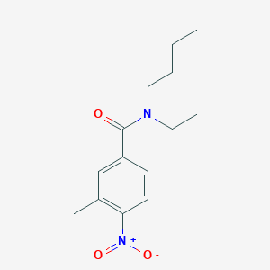 molecular formula C14H20N2O3 B5023379 N-butyl-N-ethyl-3-methyl-4-nitrobenzamide 