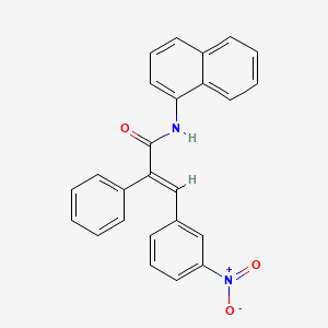 molecular formula C25H18N2O3 B5023396 N-1-naphthyl-3-(3-nitrophenyl)-2-phenylacrylamide 