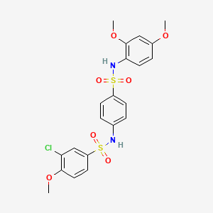 3-chloro-N-(4-{[(2,4-dimethoxyphenyl)amino]sulfonyl}phenyl)-4-methoxybenzenesulfonamide