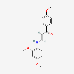 3-[(2,4-dimethoxyphenyl)amino]-1-(4-methoxyphenyl)-2-propen-1-one