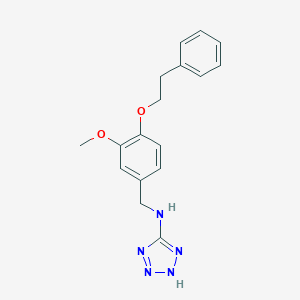 molecular formula C17H19N5O2 B502345 N-[3-methoxy-4-(2-phenylethoxy)benzyl]-2H-tetrazol-5-amine CAS No. 878714-72-8