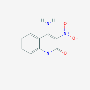 molecular formula C10H9N3O3 B5023461 4-amino-1-methyl-3-nitro-2(1H)-quinolinone CAS No. 141945-48-4