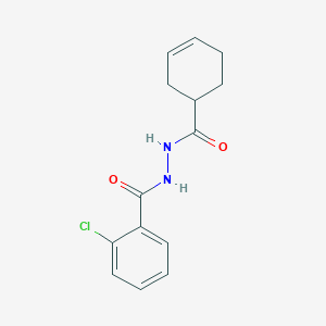 2-chloro-N'-(3-cyclohexen-1-ylcarbonyl)benzohydrazide