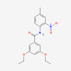 3,5-diethoxy-N-(4-methyl-2-nitrophenyl)benzamide