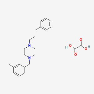 molecular formula C23H30N2O4 B5023481 1-(3-methylbenzyl)-4-(3-phenylpropyl)piperazine oxalate 