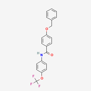 4-(benzyloxy)-N-[4-(trifluoromethoxy)phenyl]benzamide