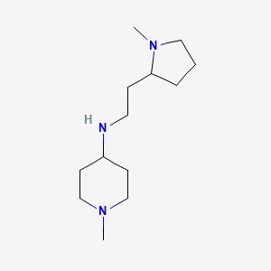 1-methyl-N-[2-(1-methyl-2-pyrrolidinyl)ethyl]-4-piperidinamine