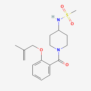 N-(1-{2-[(2-methyl-2-propen-1-yl)oxy]benzoyl}-4-piperidinyl)methanesulfonamide