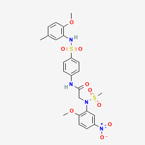 N~1~-(4-{[(2-methoxy-5-methylphenyl)amino]sulfonyl}phenyl)-N~2~-(2-methoxy-5-nitrophenyl)-N~2~-(methylsulfonyl)glycinamide