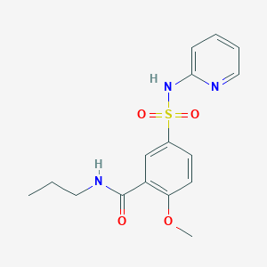 2-methoxy-N-propyl-5-[(2-pyridinylamino)sulfonyl]benzamide