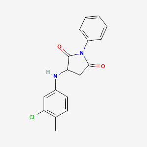 3-[(3-chloro-4-methylphenyl)amino]-1-phenyl-2,5-pyrrolidinedione