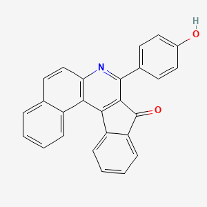 molecular formula C26H15NO2 B5023579 8-(4-hydroxyphenyl)-9H-benzo[f]indeno[2,1-c]quinolin-9-one 