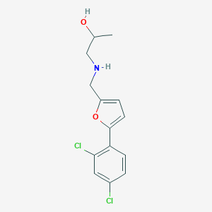 molecular formula C14H15Cl2NO2 B502359 1-({[5-(2,4-Dichlorophenyl)-2-furyl]methyl}amino)-2-propanol 