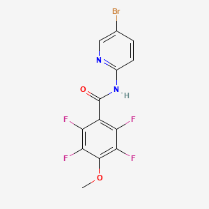 molecular formula C13H7BrF4N2O2 B5023600 N-(5-bromo-2-pyridinyl)-2,3,5,6-tetrafluoro-4-methoxybenzamide 