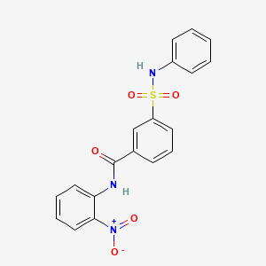 molecular formula C19H15N3O5S B5023612 3-(anilinosulfonyl)-N-(2-nitrophenyl)benzamide 