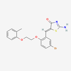 5-{5-bromo-2-[2-(2-methylphenoxy)ethoxy]benzylidene}-2-imino-1,3-thiazolidin-4-one