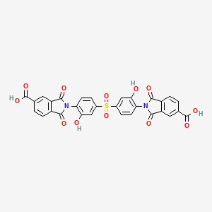 molecular formula C30H16N2O12S B5023682 2,2'-[sulfonylbis(2-hydroxy-4,1-phenylene)]bis(1,3-dioxo-5-isoindolinecarboxylic acid) 