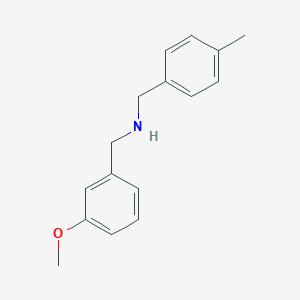 molecular formula C16H19NO B502370 N-(3-methoxybenzyl)-N-(4-methylbenzyl)amine 