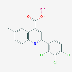 molecular formula C17H9Cl3KNO2 B5023704 potassium 6-methyl-2-(2,3,4-trichlorophenyl)-4-quinolinecarboxylate 