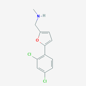 molecular formula C12H11Cl2NO B502371 1-[5-(2,4-dichlorophenyl)furan-2-yl]-N-methylmethanamine 