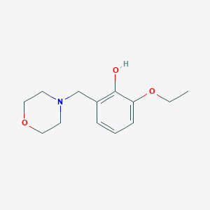 molecular formula C13H19NO3 B5023726 2-ethoxy-6-(4-morpholinylmethyl)phenol 