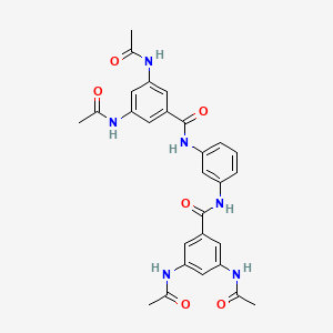 molecular formula C28H28N6O6 B5023731 N,N'-1,3-phenylenebis[3,5-bis(acetylamino)benzamide] 