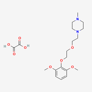 molecular formula C19H30N2O8 B5023739 1-{2-[2-(2,6-dimethoxyphenoxy)ethoxy]ethyl}-4-methylpiperazine oxalate 