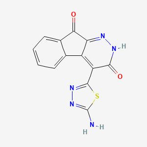 molecular formula C13H7N5O2S B5023750 4-(5-amino-1,3,4-thiadiazol-2-yl)-2H-indeno[2,1-c]pyridazine-3,9-dione 