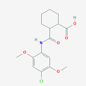 2-{[(4-chloro-2,5-dimethoxyphenyl)amino]carbonyl}cyclohexanecarboxylic acid