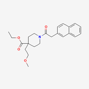 ethyl 4-(2-methoxyethyl)-1-(2-naphthylacetyl)-4-piperidinecarboxylate