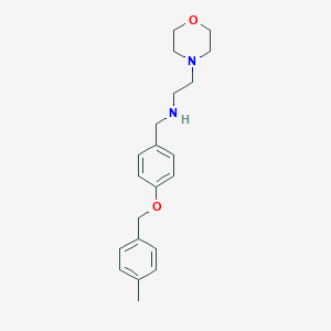 molecular formula C21H28N2O2 B502379 N-{4-[(4-methylbenzyl)oxy]benzyl}-2-(morpholin-4-yl)ethanamine 