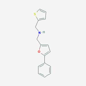 1-(5-phenylfuran-2-yl)-N-(thiophen-2-ylmethyl)methanamine