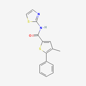 4-methyl-5-phenyl-N-1,3-thiazol-2-yl-2-thiophenecarboxamide