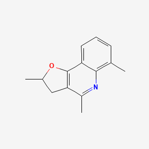 molecular formula C14H15NO B5023842 2,4,6-trimethyl-2,3-dihydrofuro[3,2-c]quinoline 