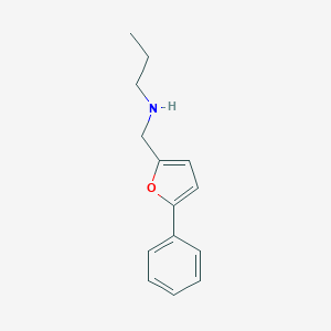 molecular formula C14H17NO B502385 N-[(5-phenylfuran-2-yl)methyl]propan-1-amine 