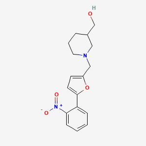 (1-{[5-(2-nitrophenyl)-2-furyl]methyl}-3-piperidinyl)methanol