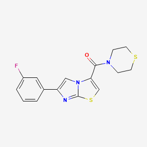 6-(3-fluorophenyl)-3-(4-thiomorpholinylcarbonyl)imidazo[2,1-b][1,3]thiazole