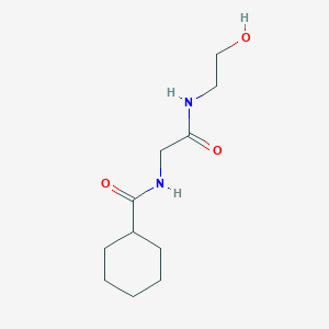 N-{2-[(2-hydroxyethyl)amino]-2-oxoethyl}cyclohexanecarboxamide