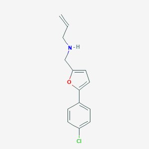 molecular formula C14H14ClNO B502388 N-allyl-N-{[5-(4-chlorophenyl)-2-furyl]methyl}amine 