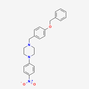 1-[4-(benzyloxy)benzyl]-4-(4-nitrophenyl)piperazine